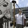Then-and-now of champion Bell Ringer Al Quintana, left in 1982 and right in 2013, at the Annual Cable Car Bell Ringing Contest.