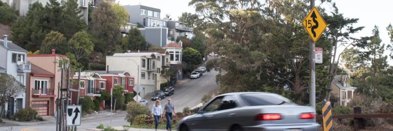 Vehicle slowing at speed hump