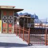The Victorian Park waiting station at the end of the Powell Hyde line near Aquatic Park in the 1970s.