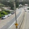 clarendon avenue view from above on pedestrian bridge looking down the hill towards laguna honda boulevard