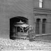 The Great Earthquake of 1906 devastated the city, including crushing this cable car outside today's Cable Car Barn and Museum. 