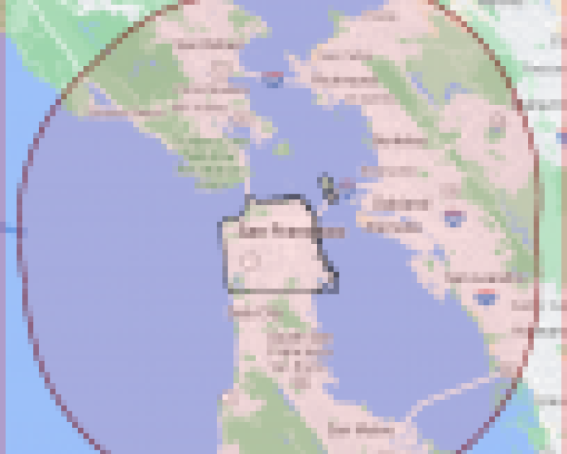 Out-of-town taxi trip - Starting from San Francisco Proper